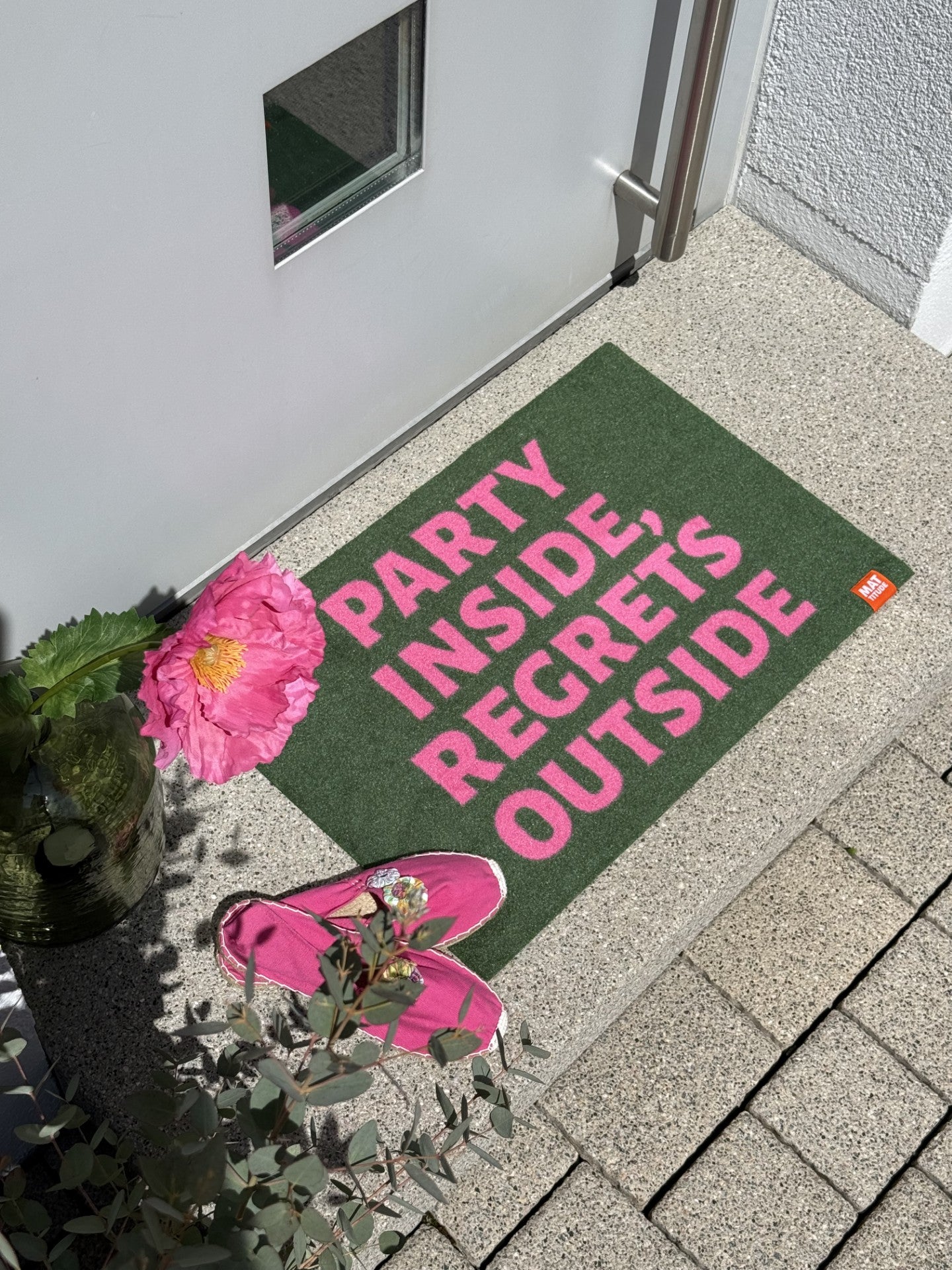 PARTY INSIDE, REGRETS OUTSIDE